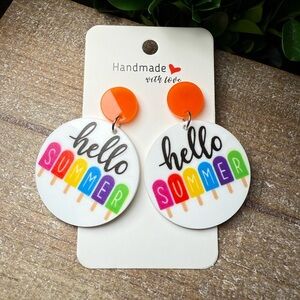 Colorful 'Hello Summer' Earrings